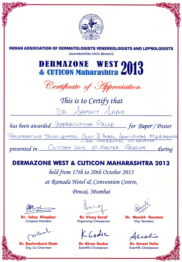dr samkit shah certificate11