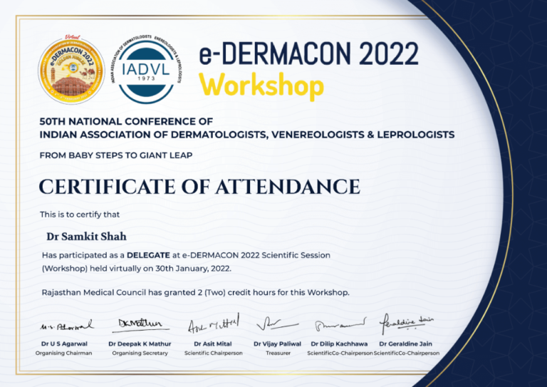 dr samkit shah certificate14