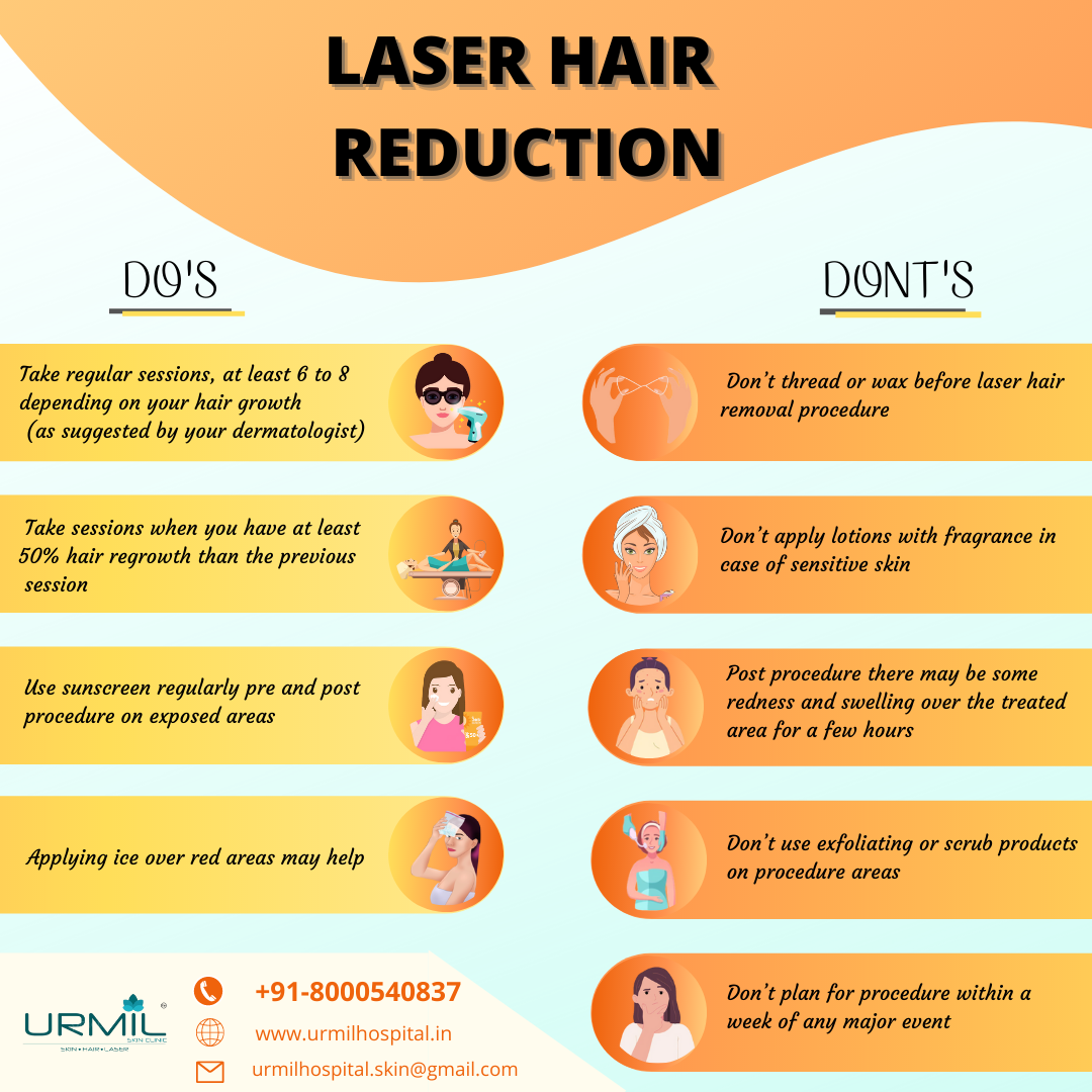 Laser hair removal Dos and Donts